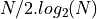 N/2.log_2(N)