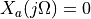 X_a(j\Omega) = 0