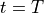 t = T