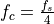 f_c = \frac{f_s}{4}