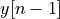 y[n-1]