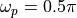 \omega_p = 0.5 \pi