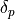 \delta_p