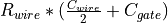 R_{wire} * (\frac{C_{wire}}{2} + C_{gate})